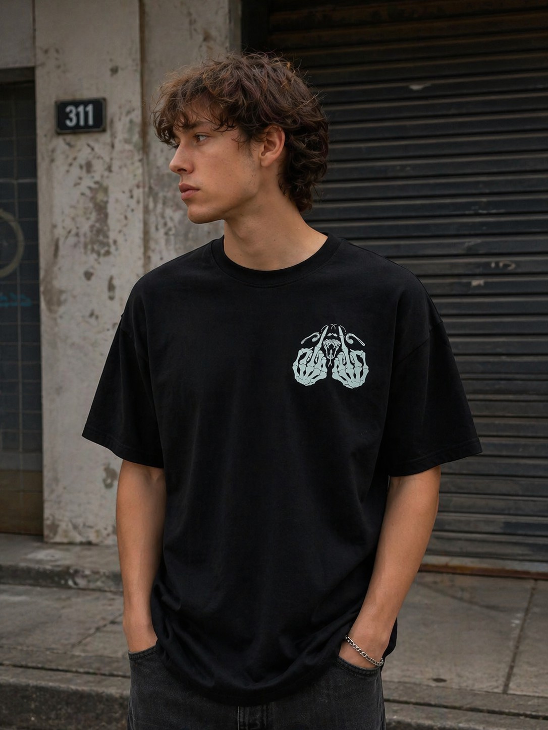 Badass Graphic T-Shirt – “F*ck Around and Find Out” Skull Back Print Tee