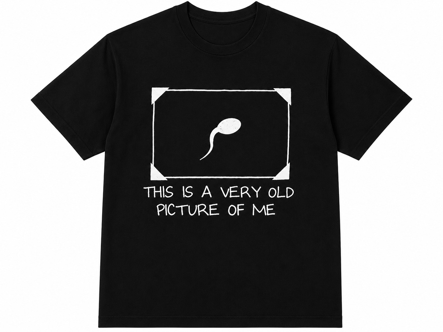 Funny Adult Humor Men's T-Shirt – This Is A Very Old Picture Of Me Novelty Graphic Casual Tee