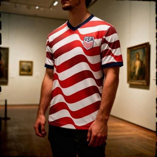 USA Wave Stripe Soccer Jersey 2026 – Unisex Fan Edition