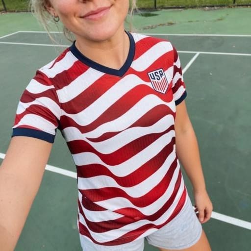 USA Wave Stripe Soccer Jersey 2026 – Unisex Fan Edition