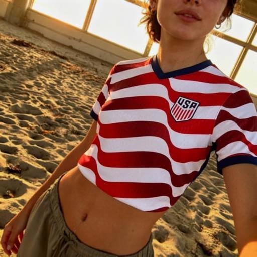 USA Wave Stripe Soccer Jersey 2026 – Unisex Fan Edition