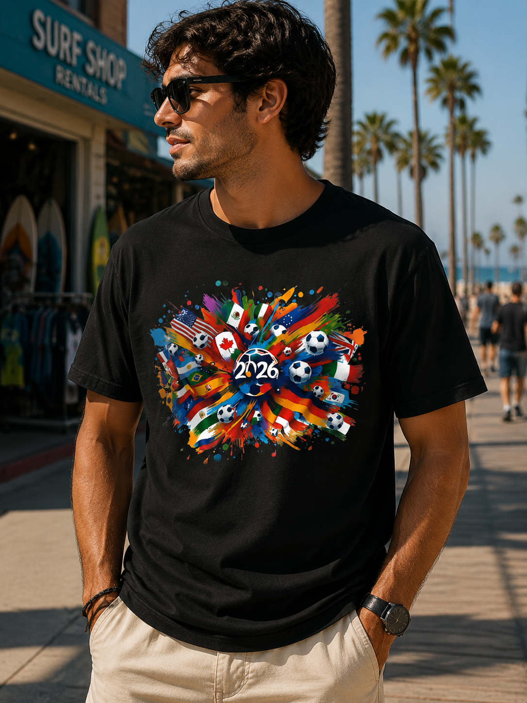 Global Football Festival 2026 Graphic T-Shirt – International Soccer Fan Tee