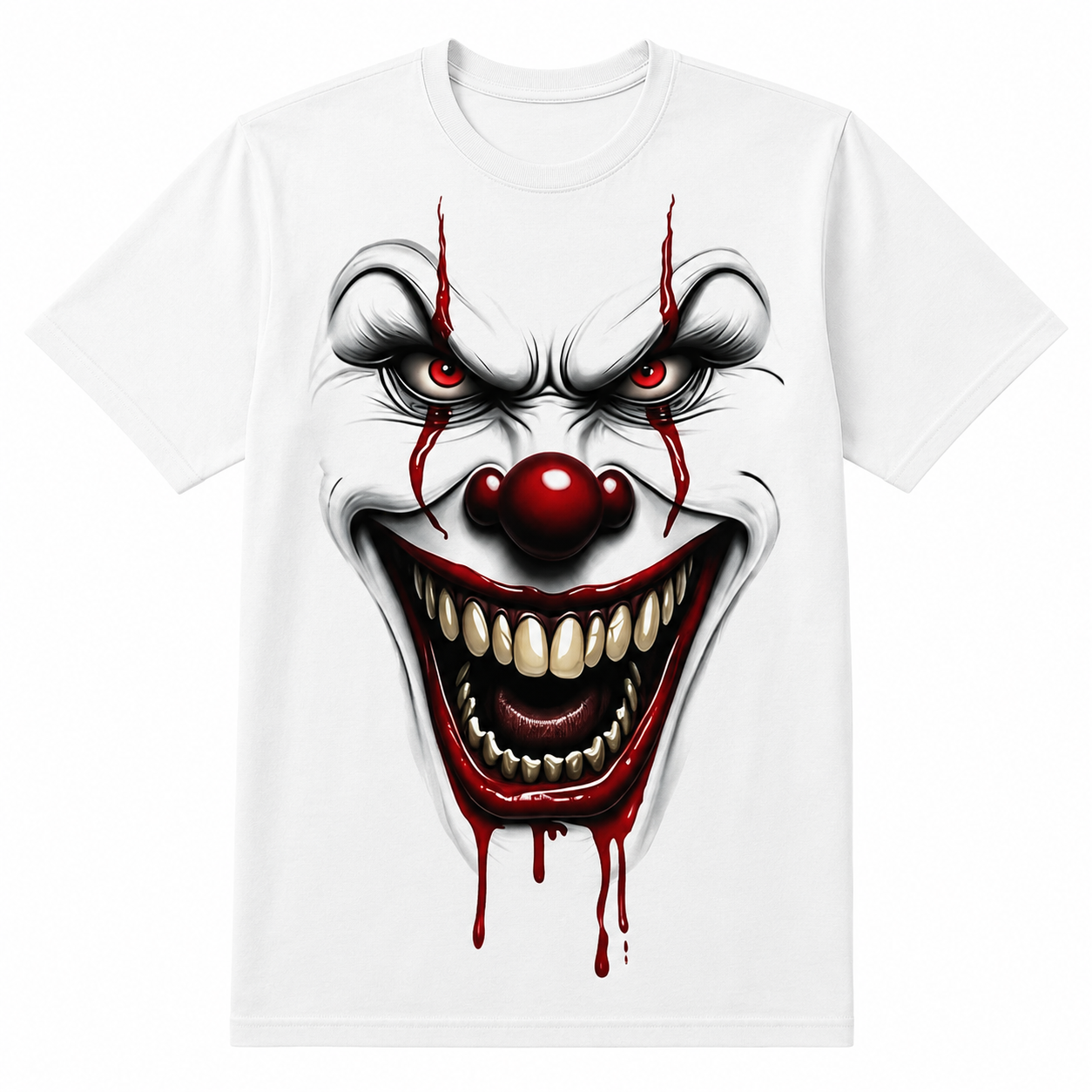 Vintage Horror Clown Graphic T-Shirt – Spooky Halloween Inspired Streetwear Tee