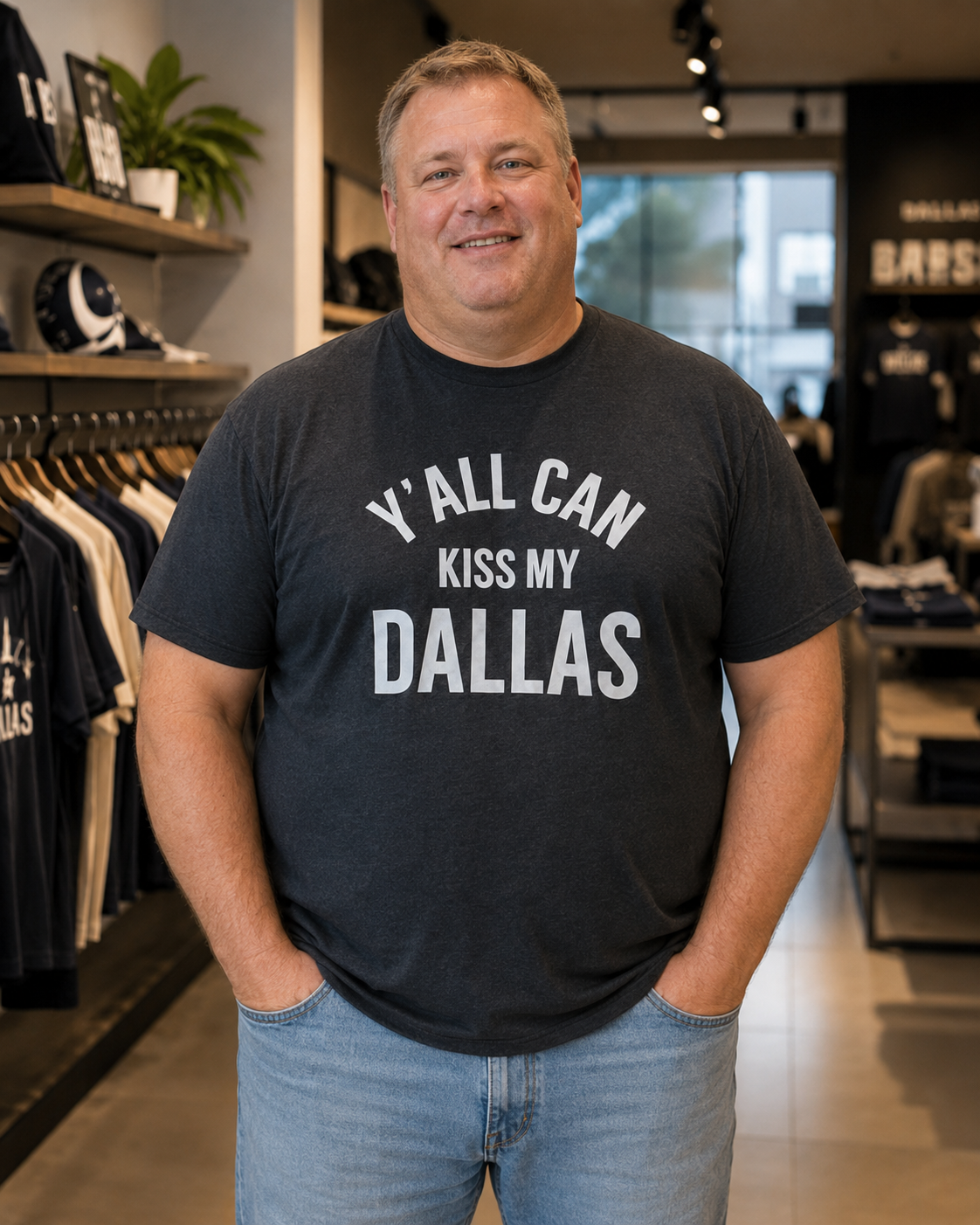 Nordic No.9 Dallas Attitude Graphic Tee – Football Striker Fan T-Shirt