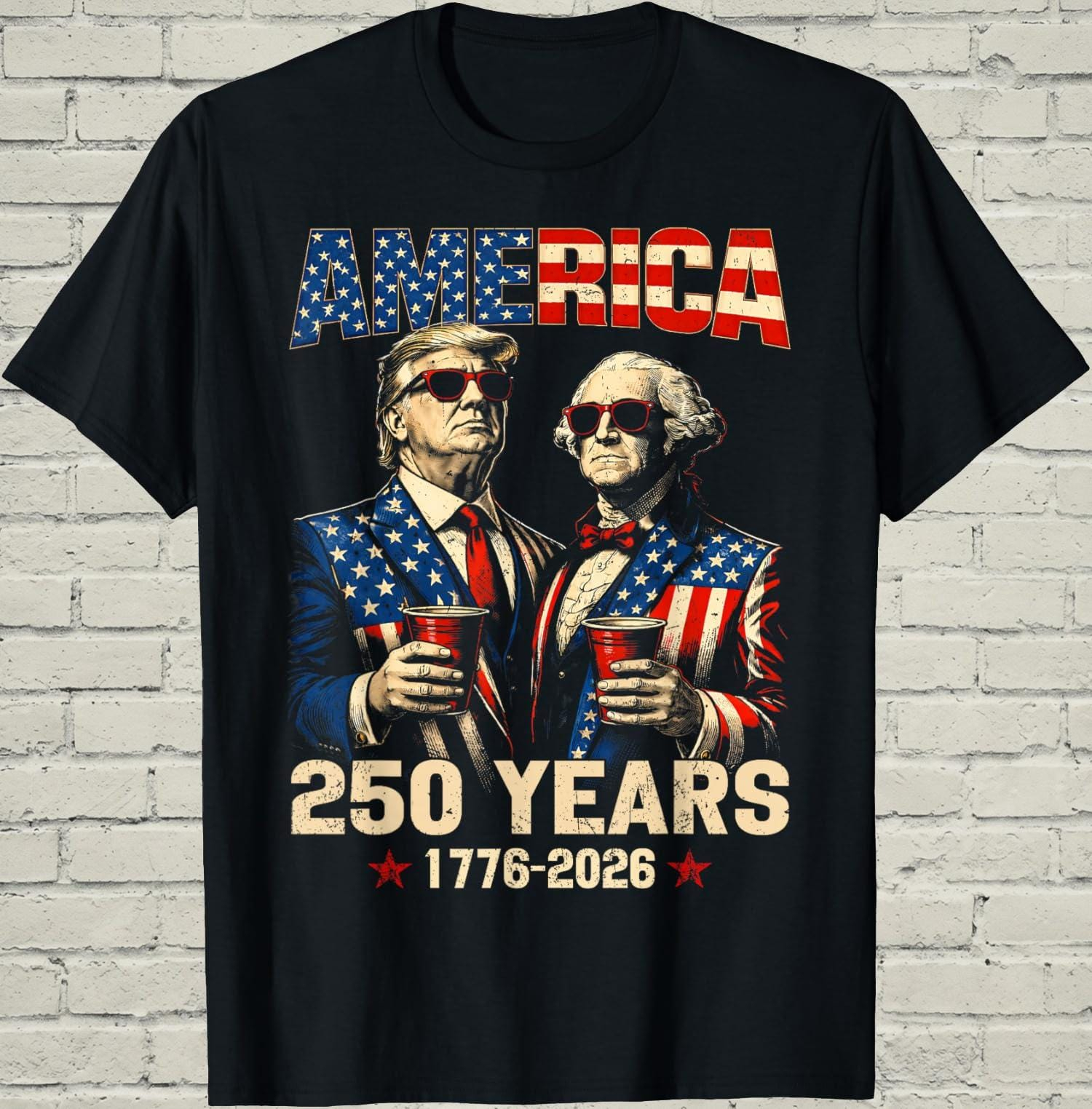 America 250 Years Patriotic Graphic T-Shirt – 1776–2026 Independence Anniversary Tee