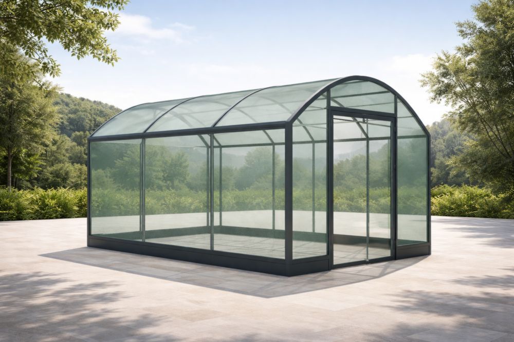 Serre Tunnel en Aluminium et Polycarbonate 4m x 3m ×2.5m