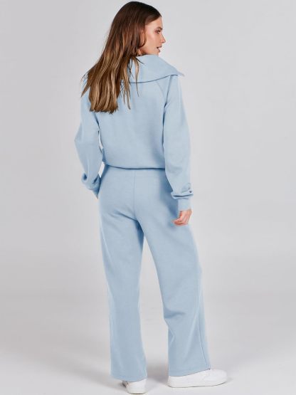 2024 Fall Trendy Outfits Oversized Two Piece Sweatsuit
