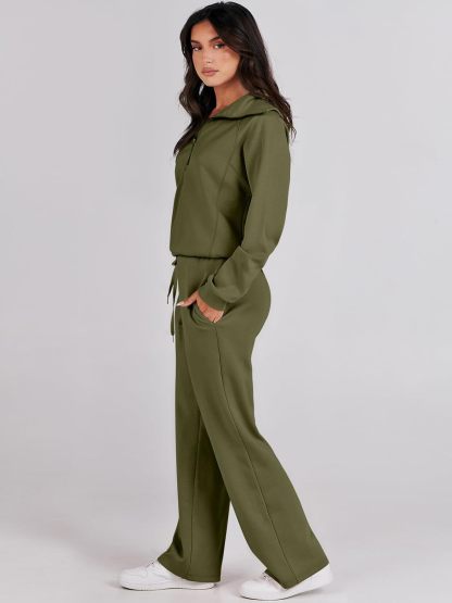 2024 Fall Trendy Outfits Oversized Two Piece Sweatsuit