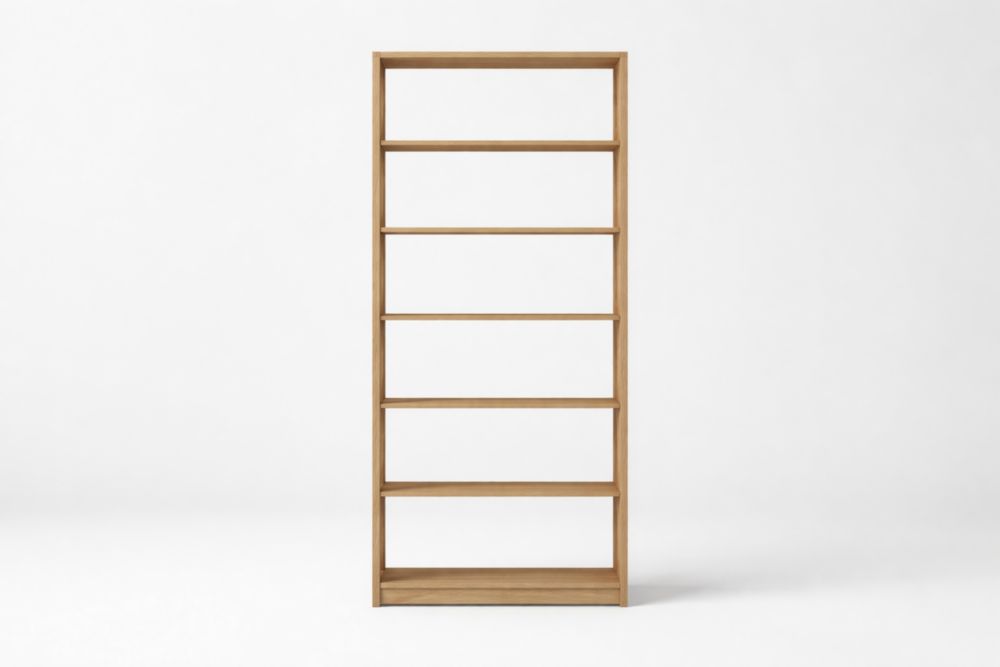 Bibliothèque en bois de chêne massif 180x80x30 cm