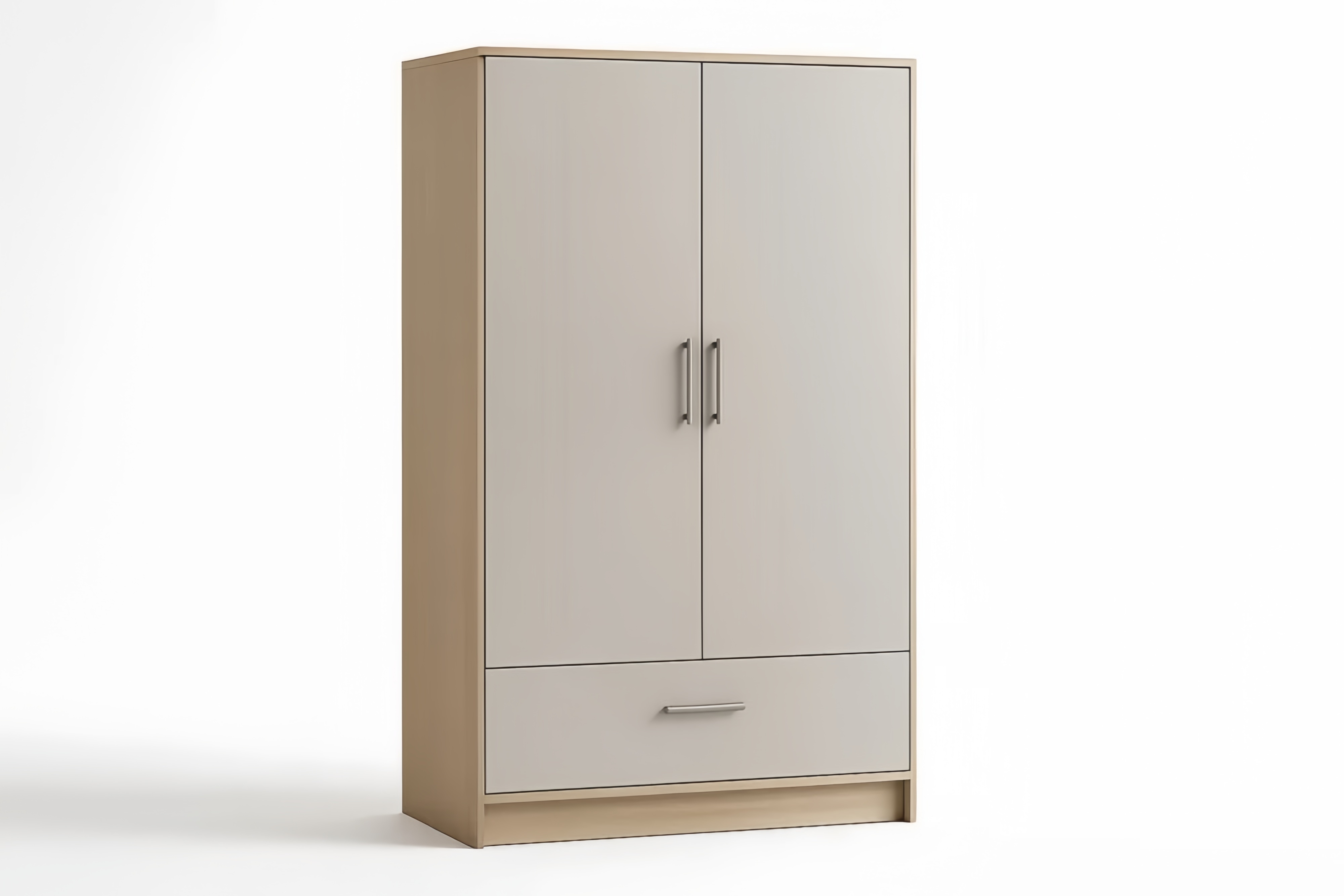 Armadio a Due Ante in Truciolato e MDF 180x90x50 cm