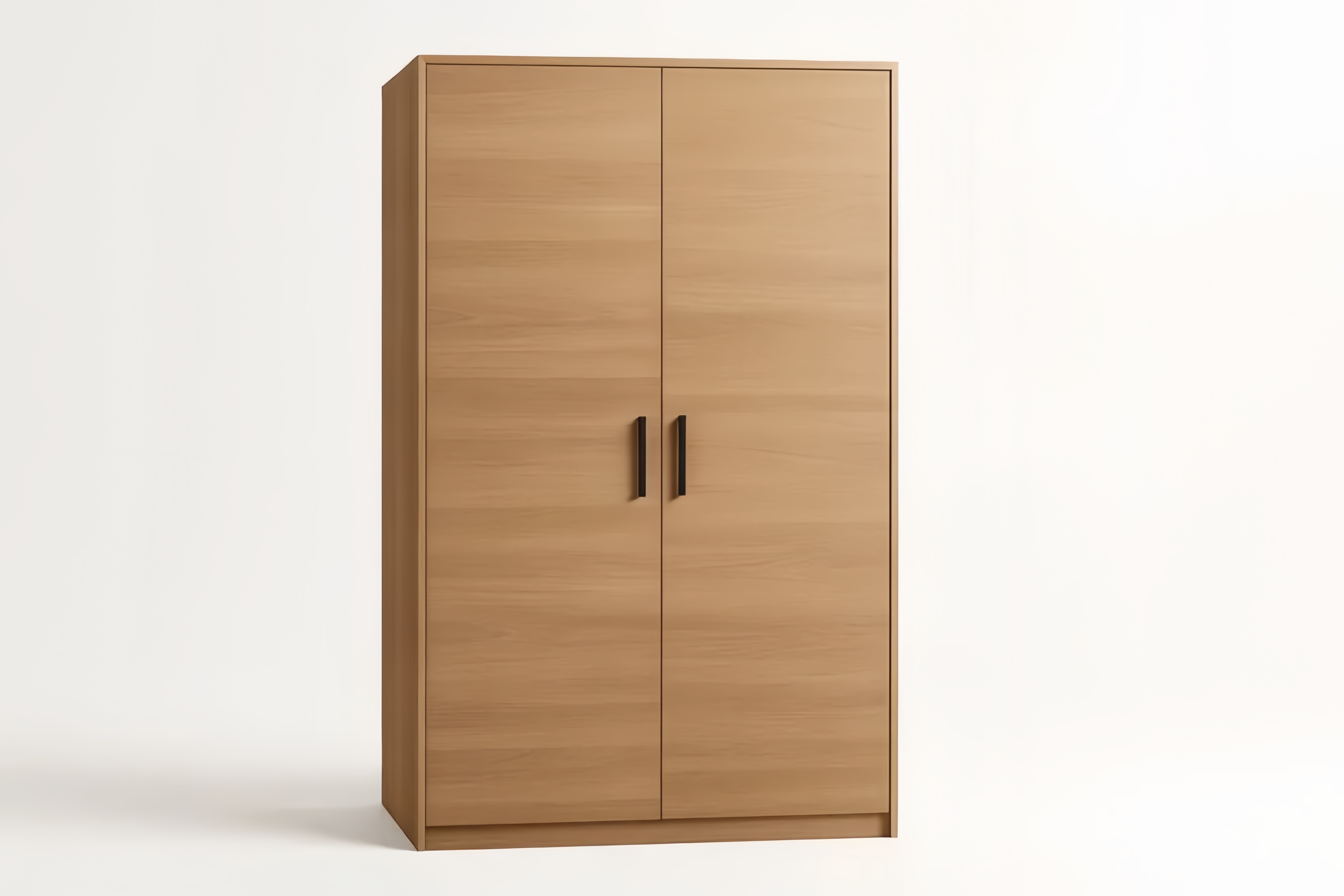 Armadio in legno con 2 ante e ripiani regolabili