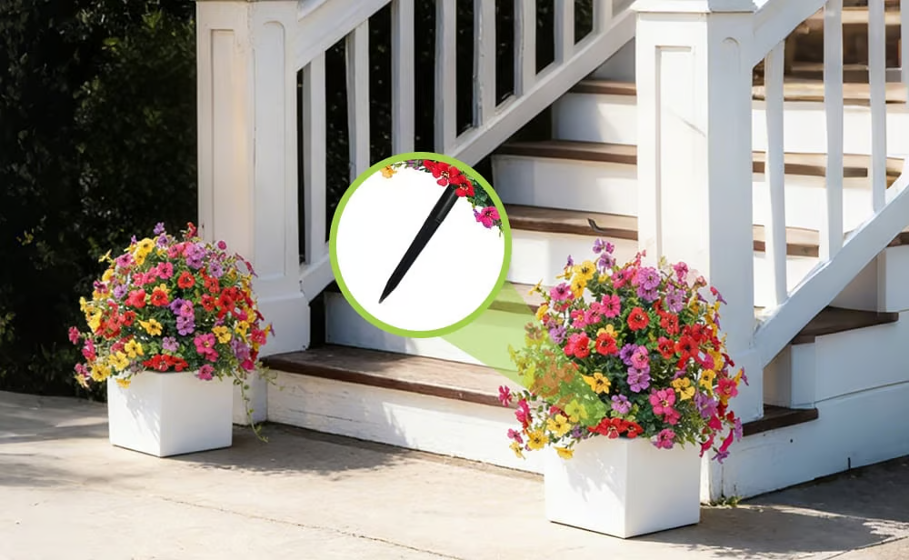 Artificial Violet for Outdoor Indoor Garden Home Decoration