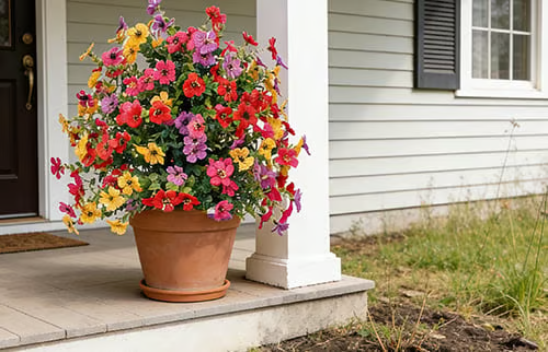 Artificial Violet for Outdoor Indoor Garden Home Decoration