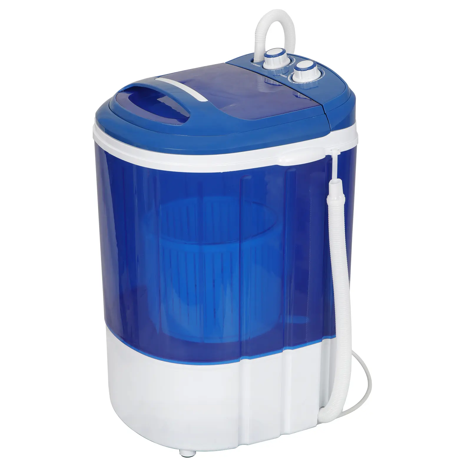 Mini Small Size Portable Twin Tube Single Bucket Washing Machine – Compact Washer and Spin Dryer 