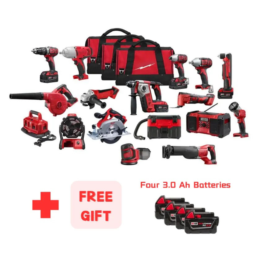 M18 18-Volt Lithium-Ion Cordless Combo Tool Kit