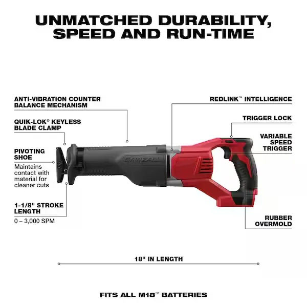 M18 18-Volt Lithium-Ion Cordless Combo Tool Kit