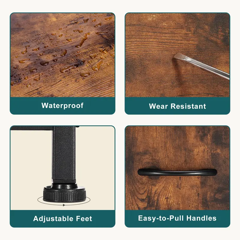 10-Drawer Fabric Storage Tower – Bedroom Organizer with Fabric Bins