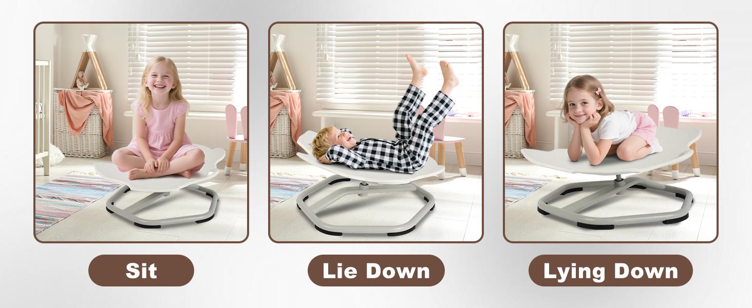 Children's Stress Reduction Toys,Children's Sensory Spinning Toys,Sensory Chair for AutismNon-slip Metal Base,Improve Body Coordination anxiety stress relief toy