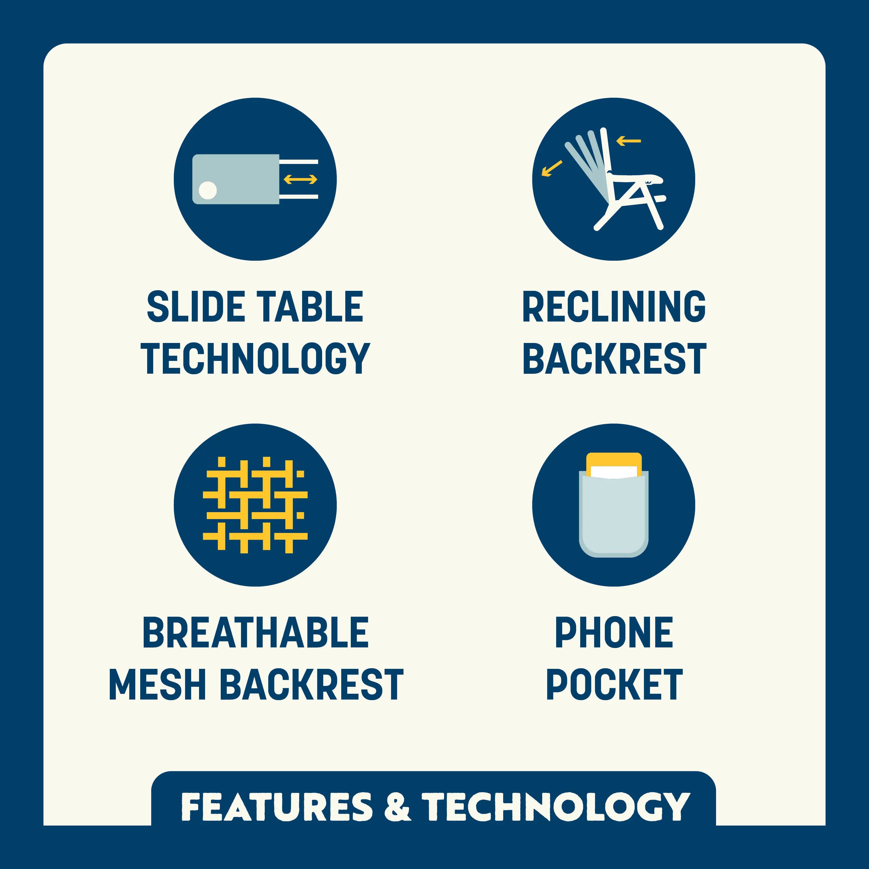 Big Surf Beach Chair with Tray & Sunshade