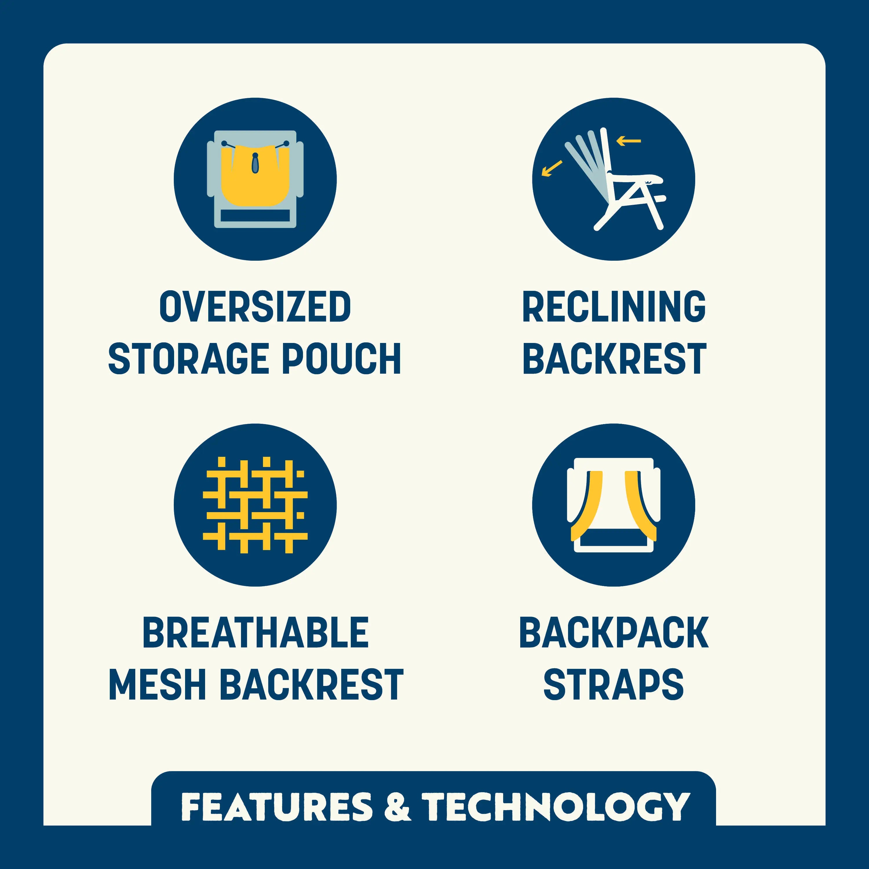 Backpack Beach Chair (Buy 2 Freeshipping)