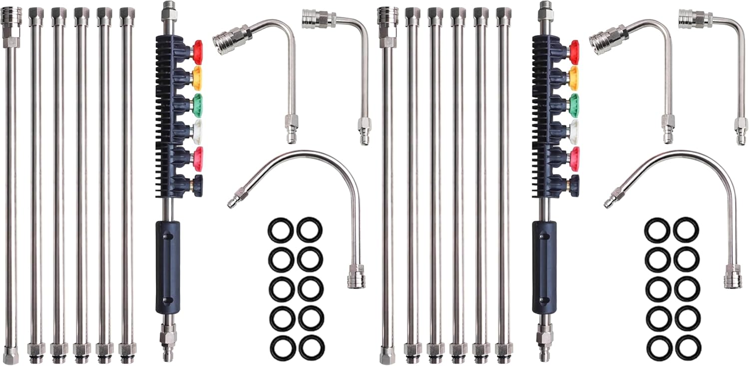 High-pressure washer extension pole