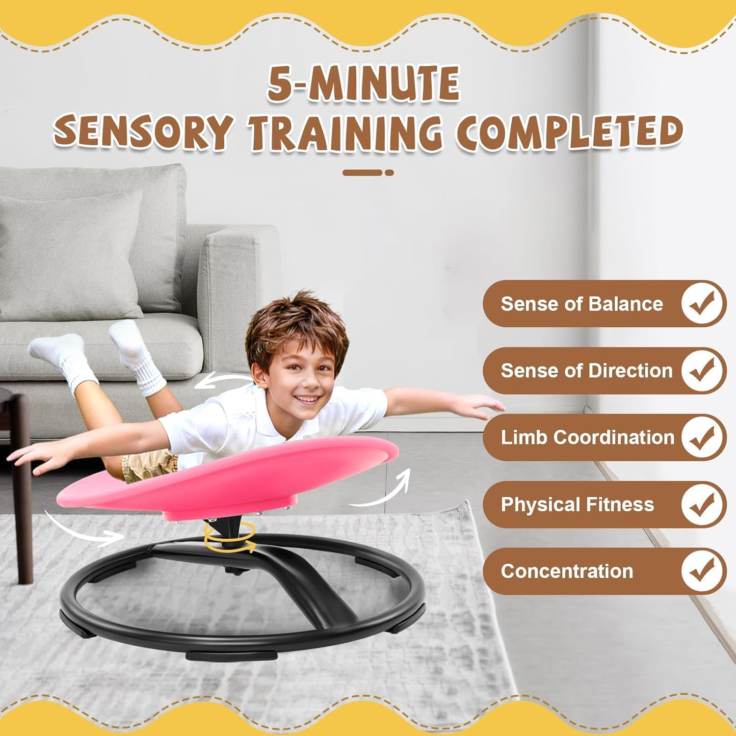  Spinning Chair for Autistic Kids (Ages 3-18)