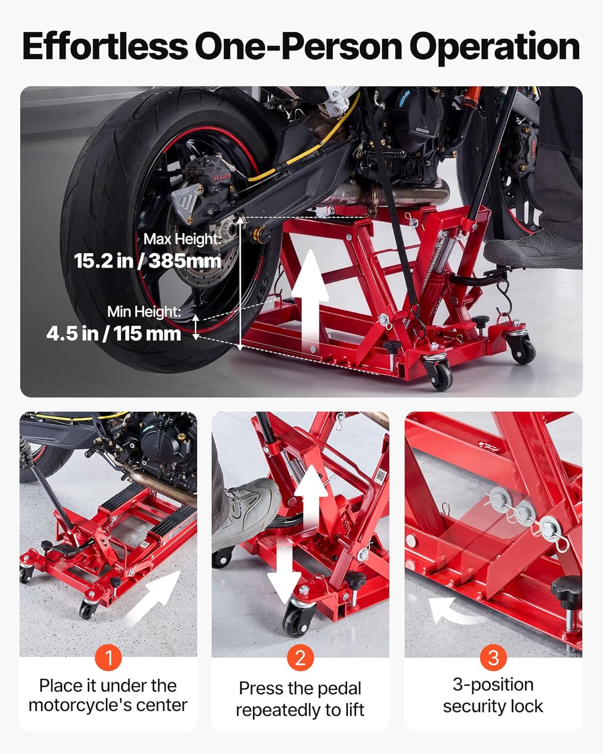  Hydraulic Motorcycle Lift Jack