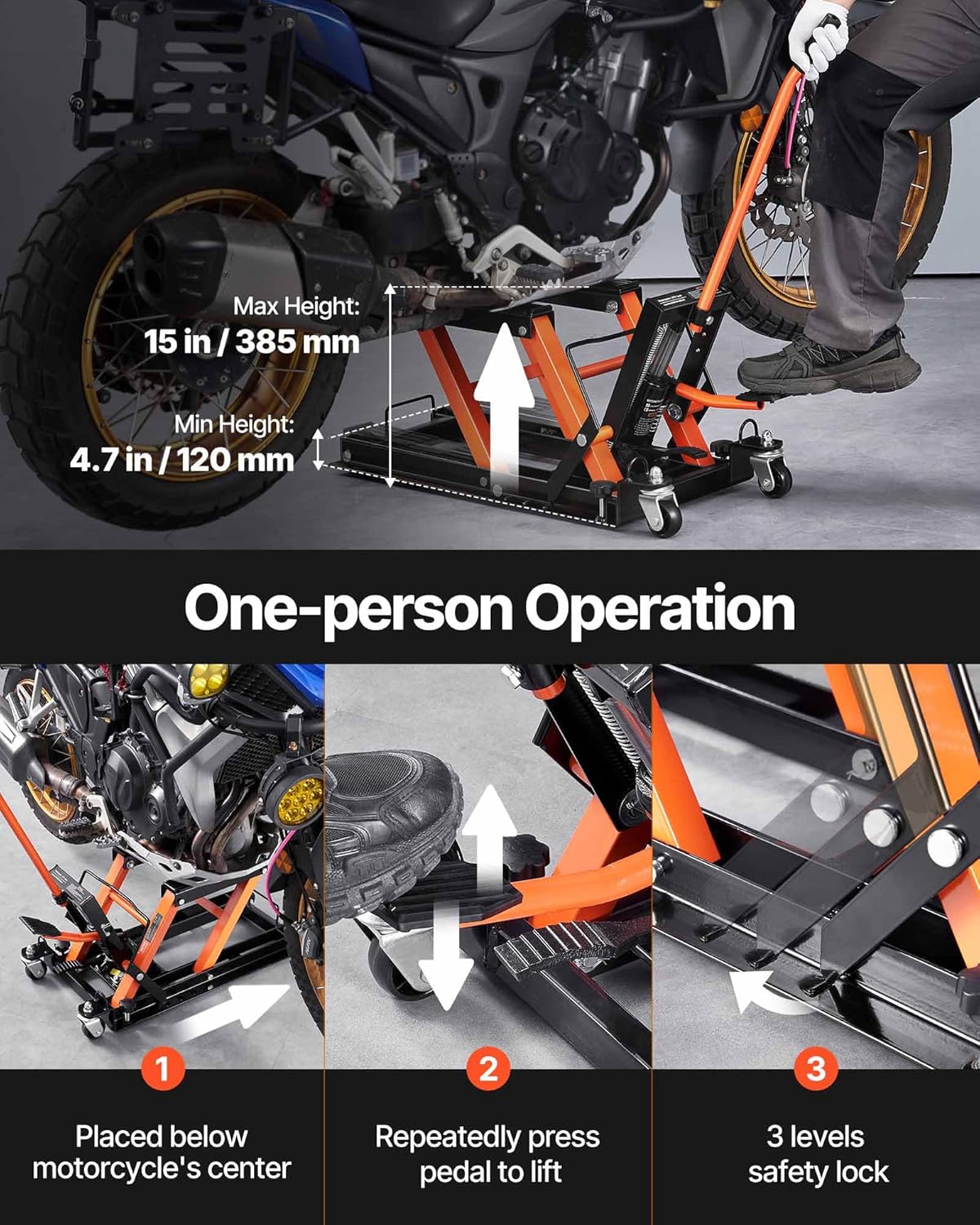  Hydraulic Motorcycle Lift Jack