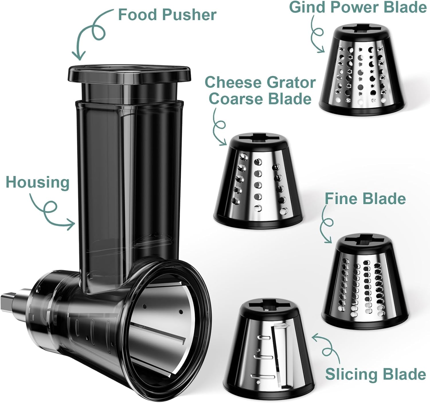 High-Quality Slicer Shredder Attachment for KitchenAid Stand Mixer