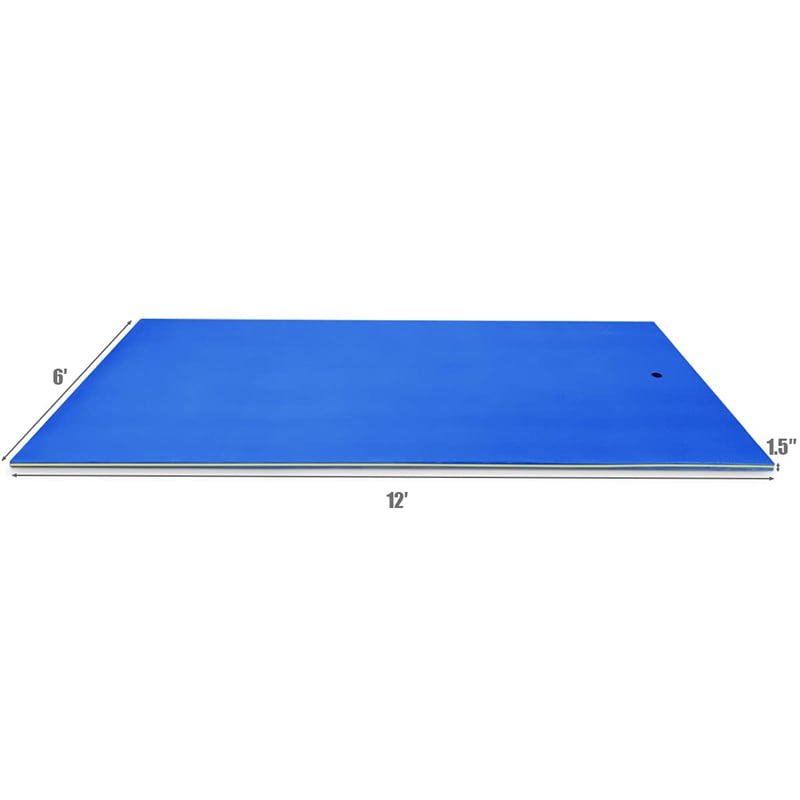 12' x 6' 3 Layer Tear-Resistant XPE Foam Floating Water Pad