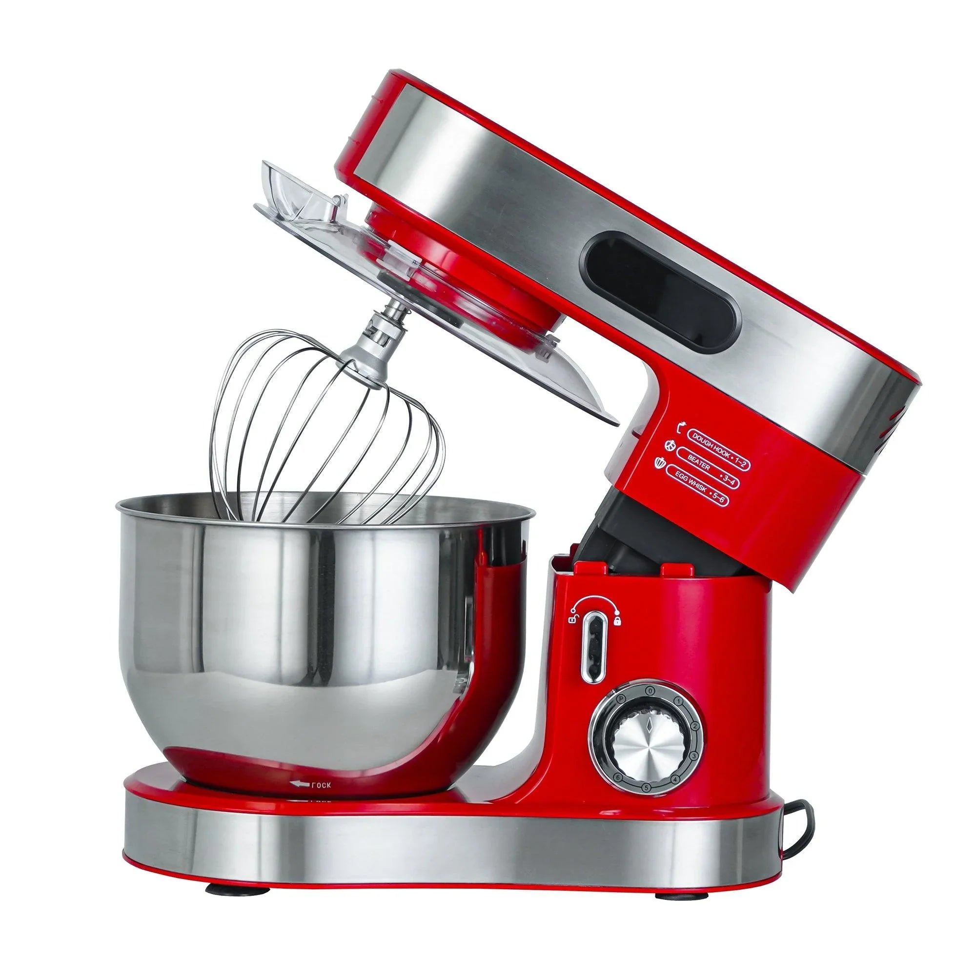 Kitchen Stand Mixer with Mixing Bowl, Dough Hook, Egg Whisk & Mixing Blade