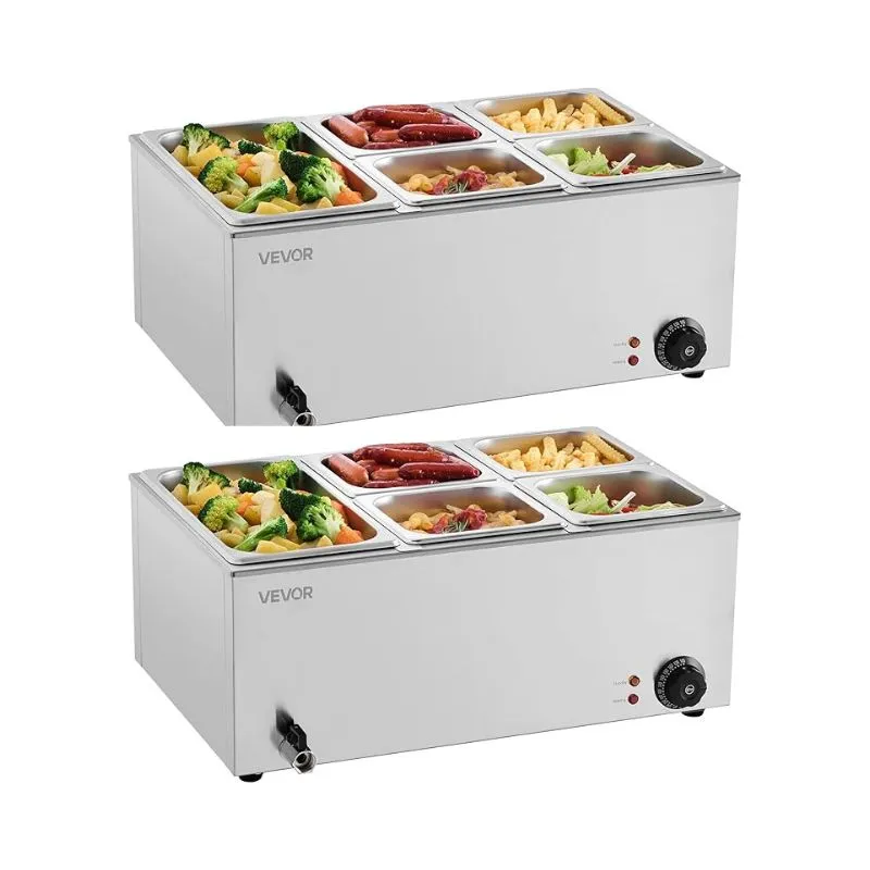 6-Pan Commercial Food Warmer