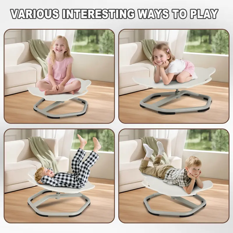 Children's Stress Reduction Toys,Children's Sensory Spinning Toys,Sensory Chair for AutismNon-slip Metal Base,Improve Body Coordination anxiety stress relief toy
