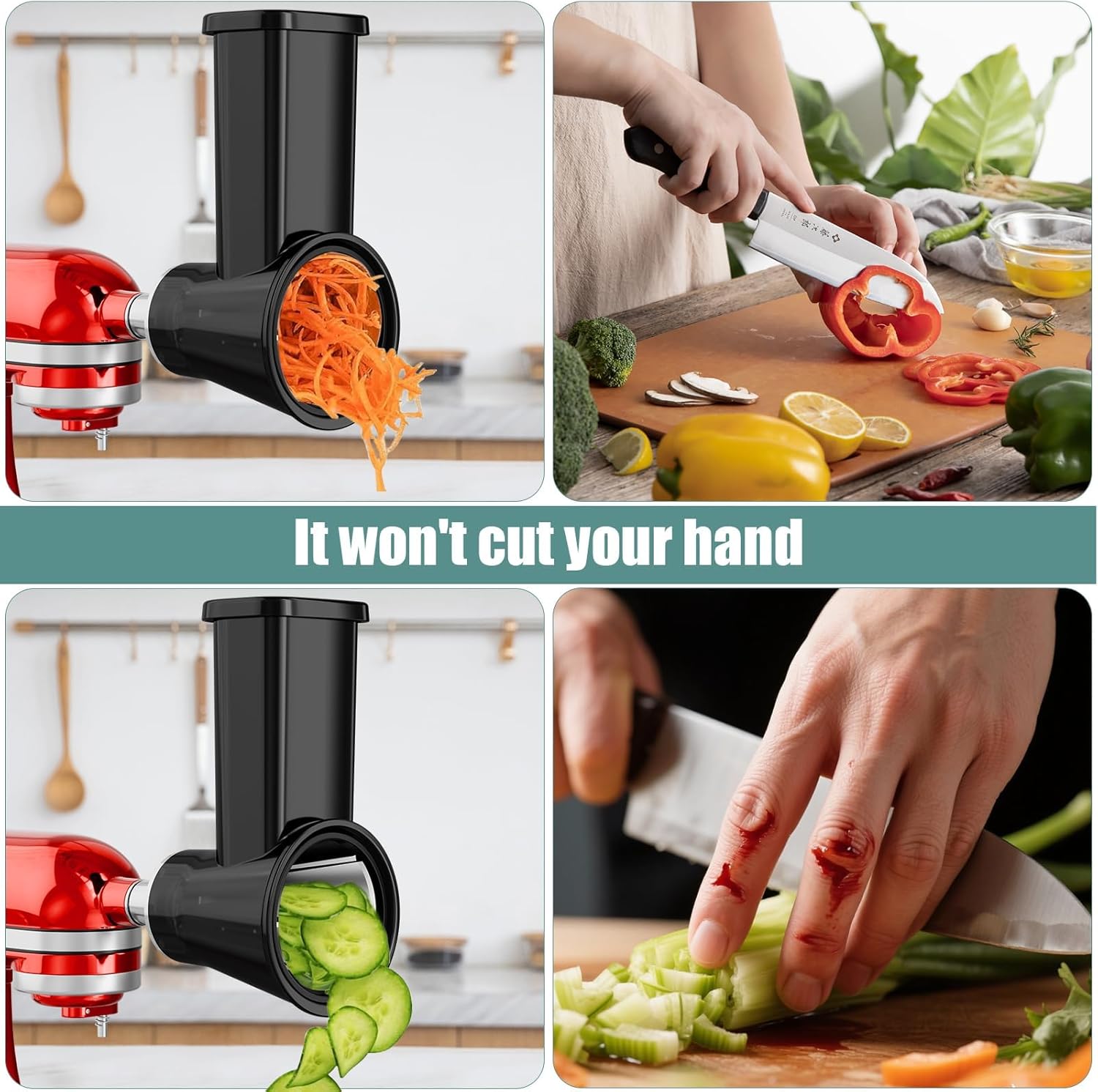 High-Quality Slicer Shredder Attachment for KitchenAid Stand Mixer