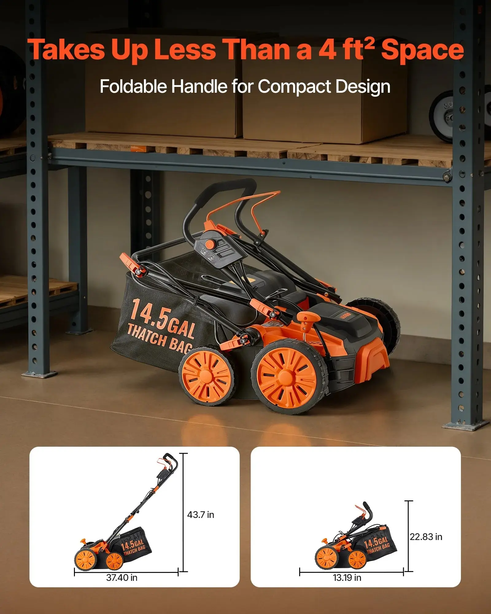 2-in-1 Electric Dethatcher and Scarifier Lawn Dethatcher