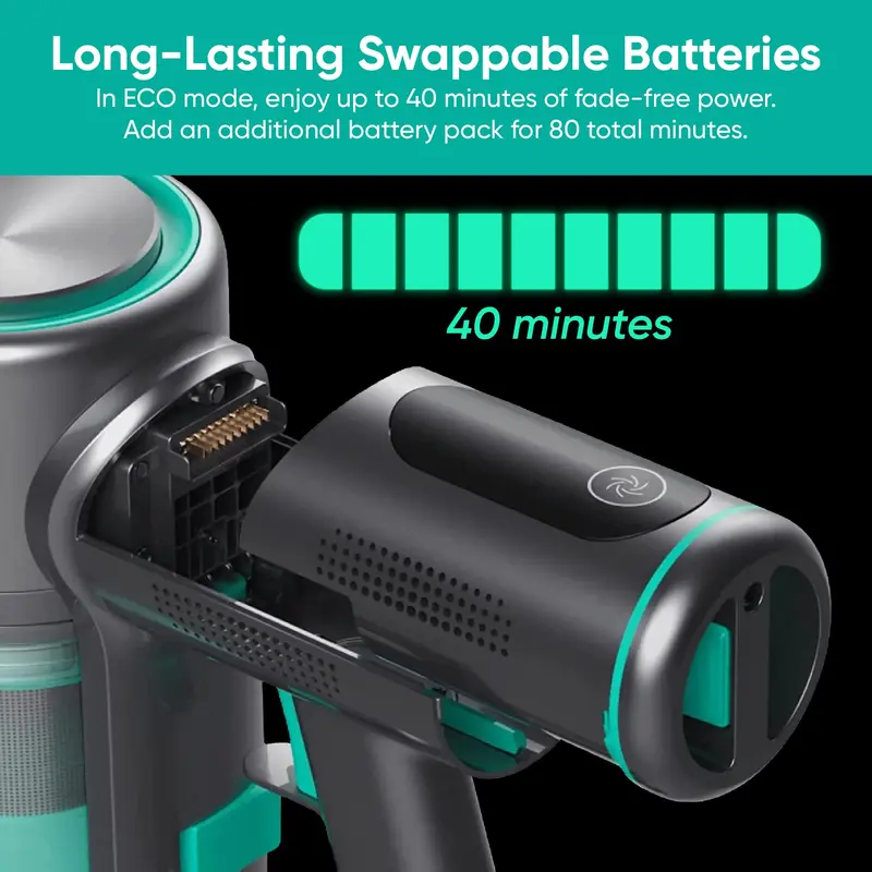 Wyze Cordless Vacuum S – Lightweight, Rechargeable Stick Vacuum with 20,000Pa Suction for Home, Car, and Floors