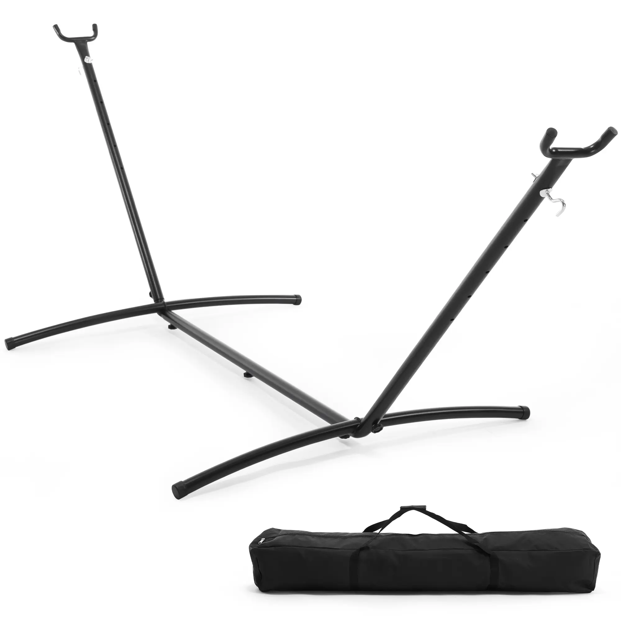 Portable Hammock with Steel Frame, 450lbs Capacity, Easy Assembly & Carrying Bag