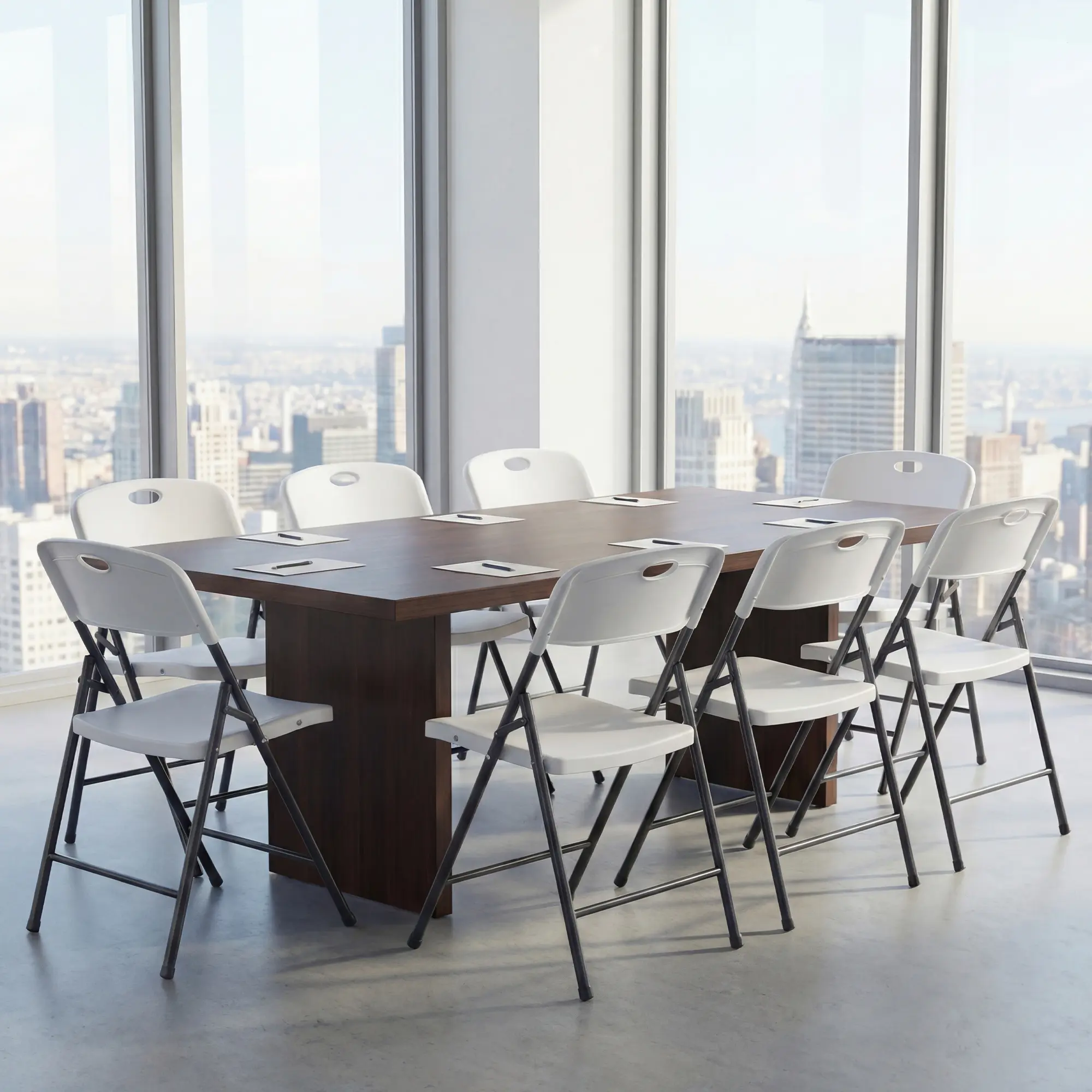 Folding Chairs with Ergonomic Back