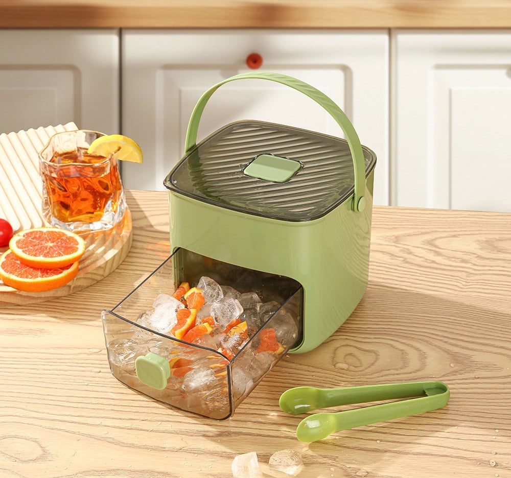 🧊❄️Ice Cube Tray with Lid and Bin – Make Ice-Making