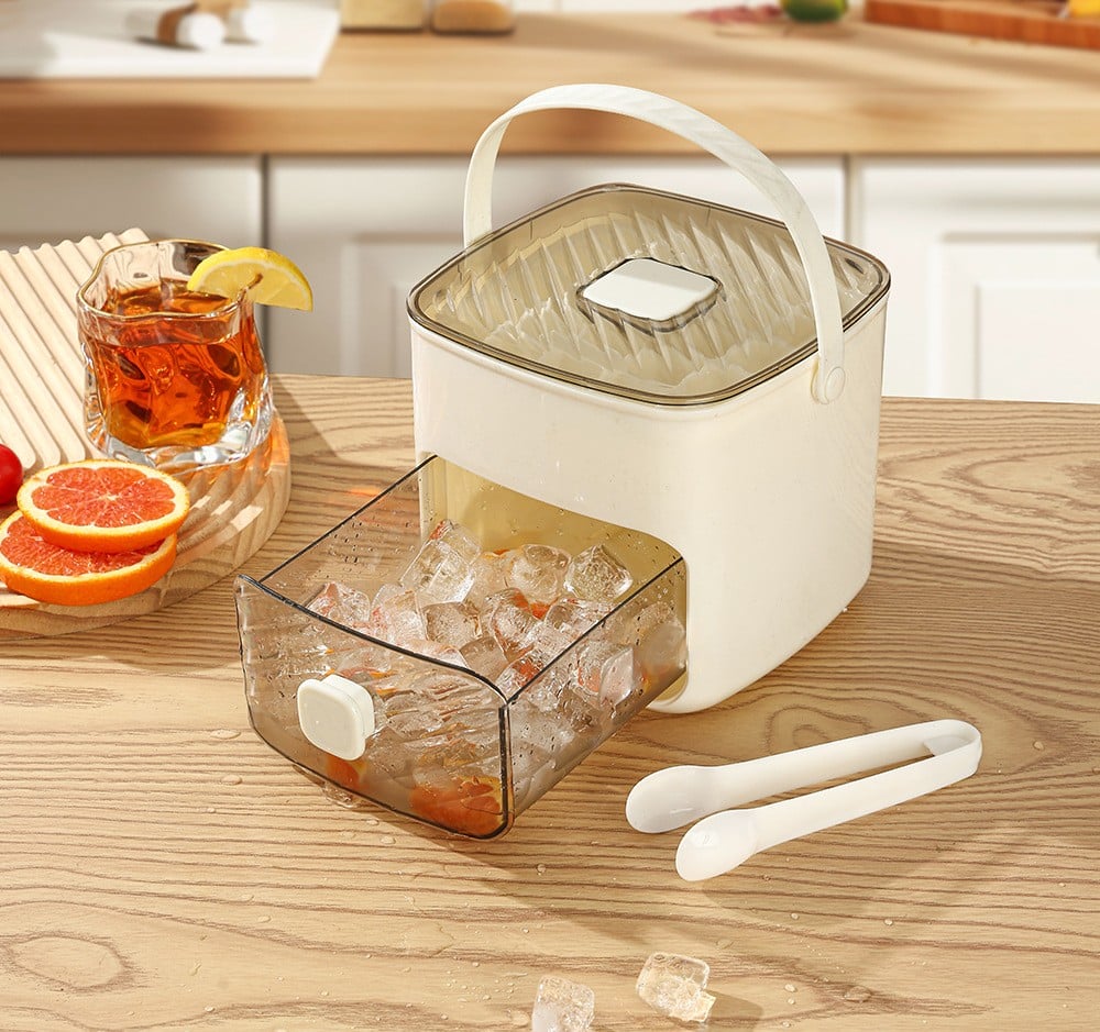 🧊❄️Ice Cube Tray with Lid and Bin – Make Ice-Making