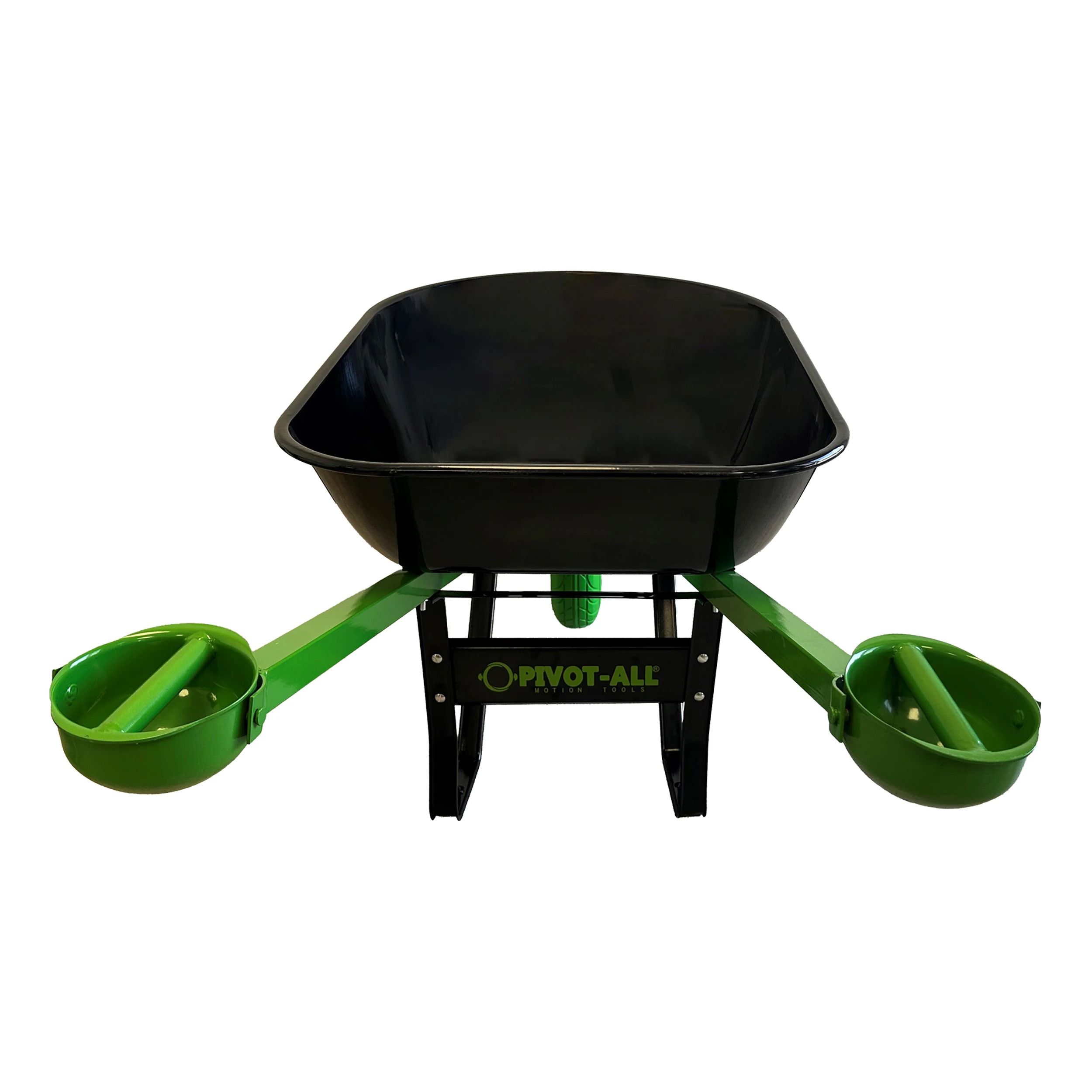 Single-wheel steel hand truck with puncture-resistant tires