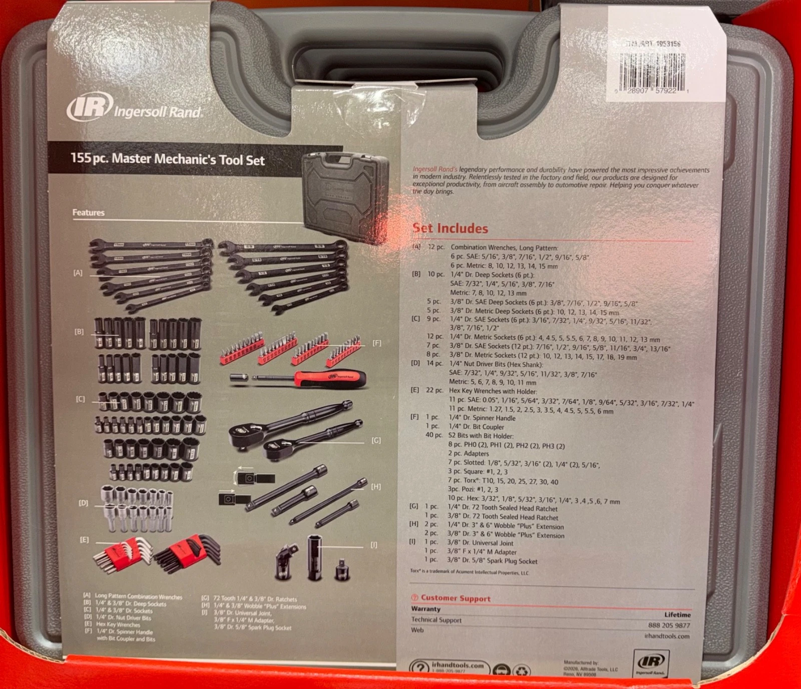 155-Piece Mechanical Tool Set