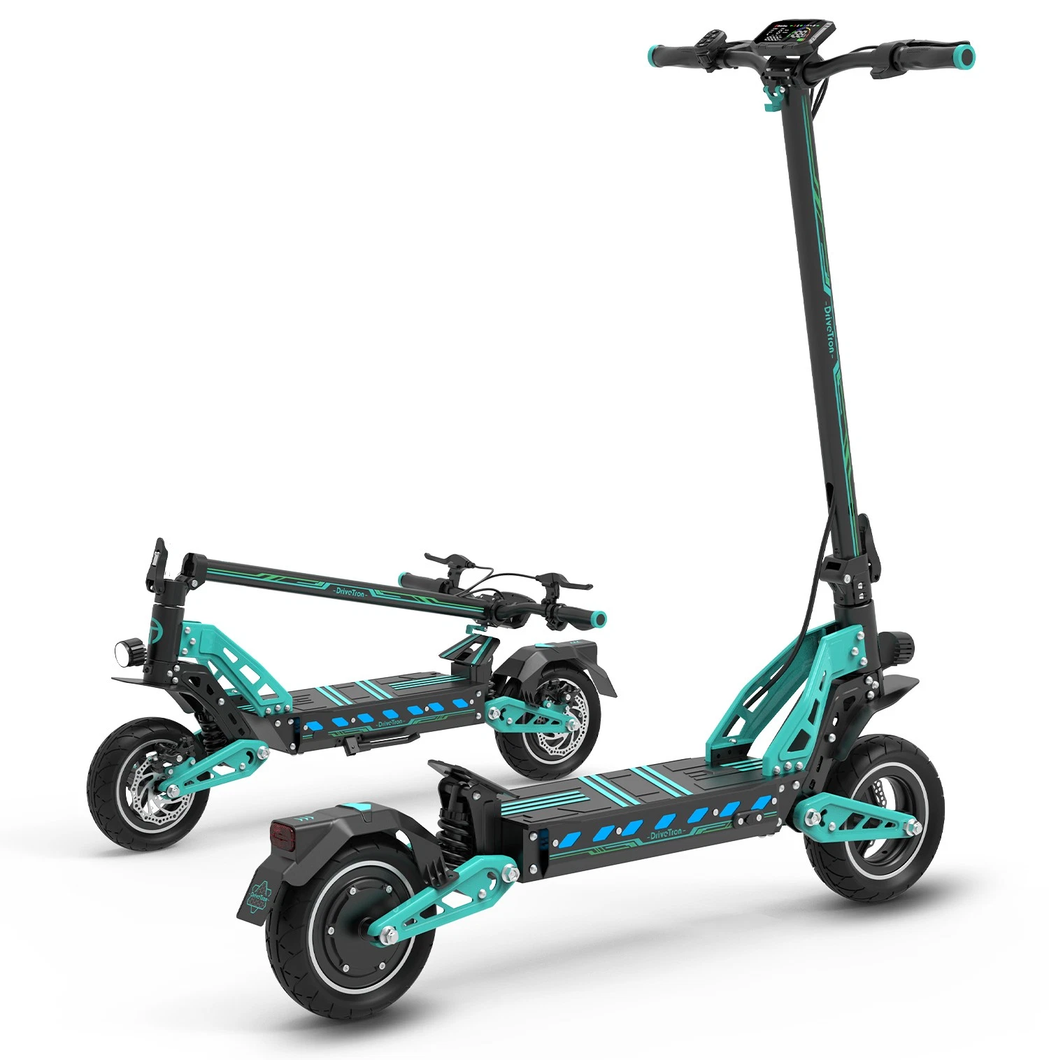 DT10 Electric Scooter 1400W 31 MPH 48V 16Ah Disc Brake Commuter Full Suspension