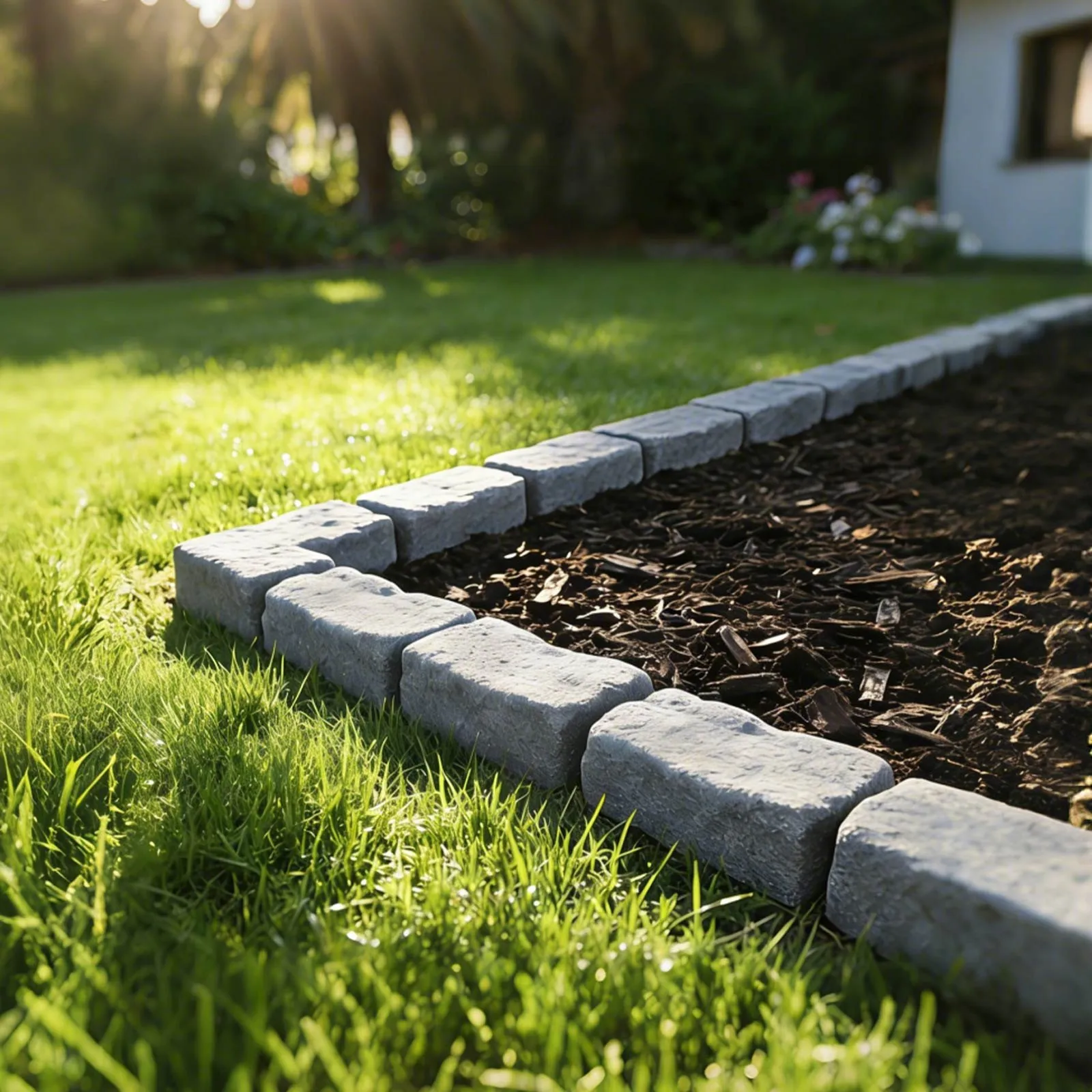 Faux Stone Landscape Edging
