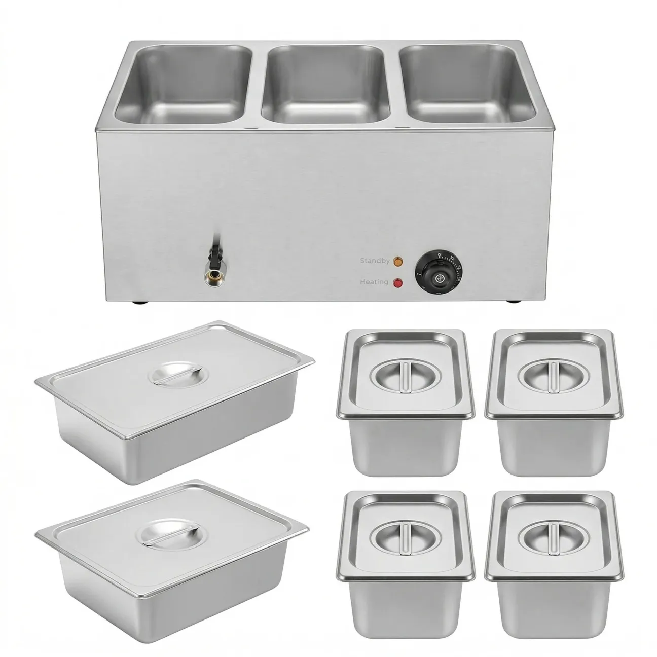 6-Pan Commercial Food Warmer