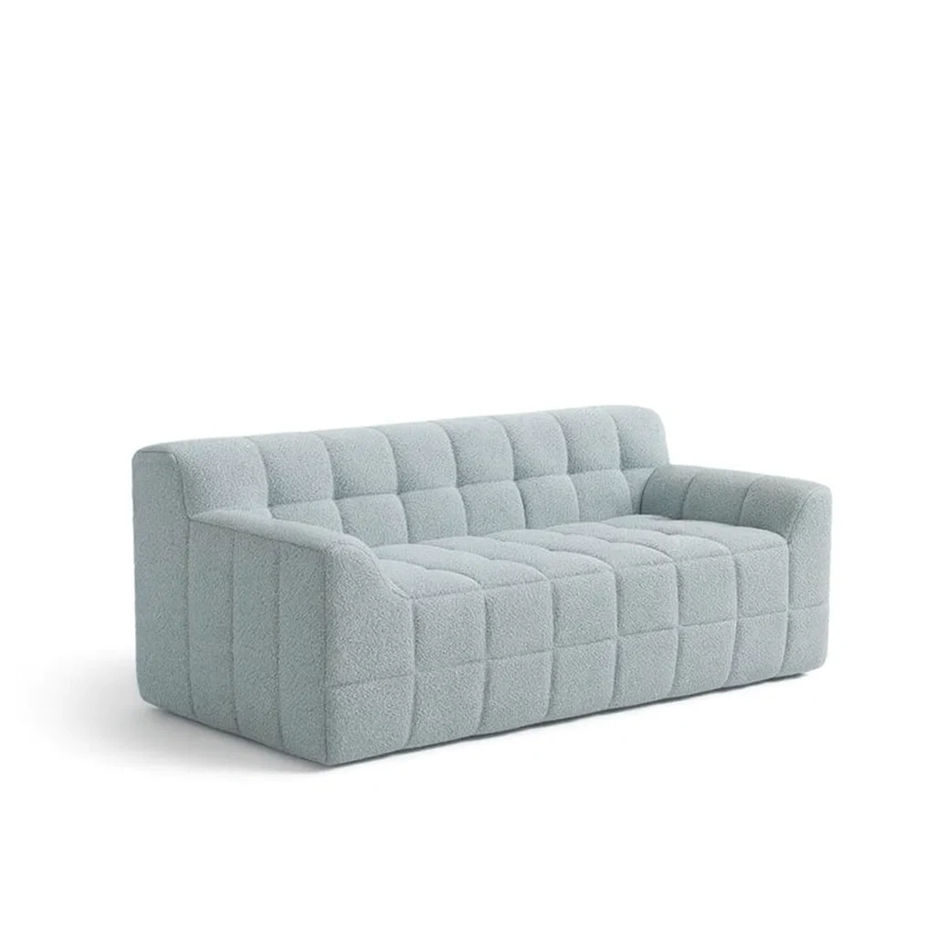 Sofa 2-sitzer stoff lichtgrau-nestlegend