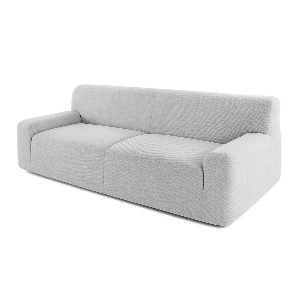 Sofa stoff hellgrau-nestlegend