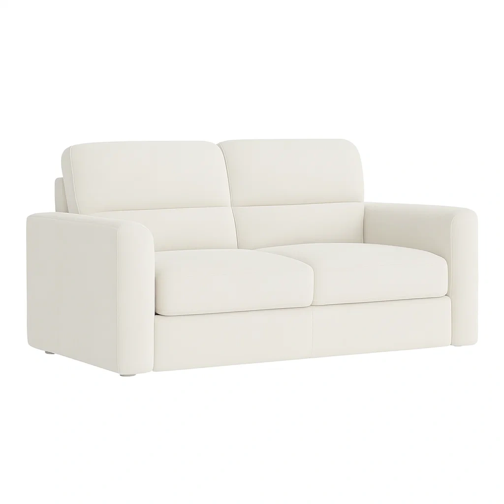 Sofa pu-leder cremeweiß-nestlegend