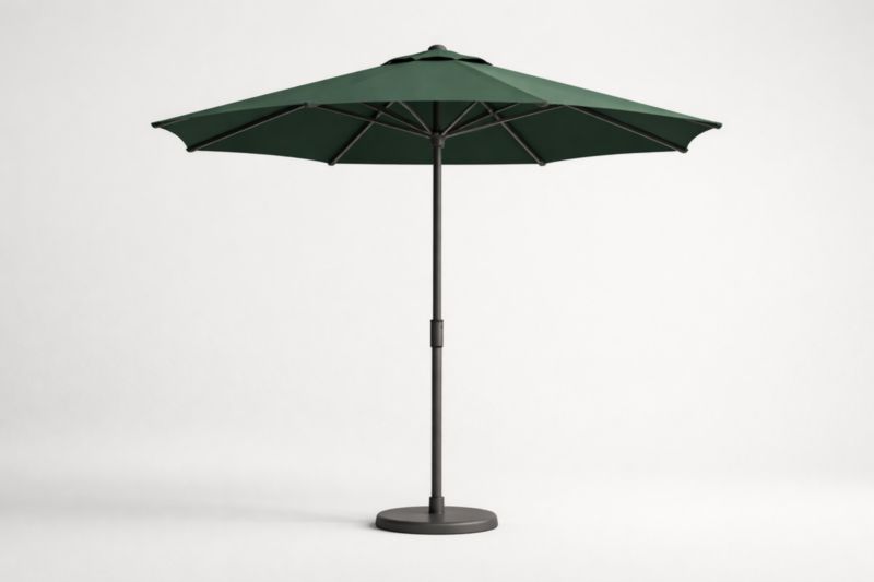 Parasol de jardin en aluminium avec tissu vert 300cm