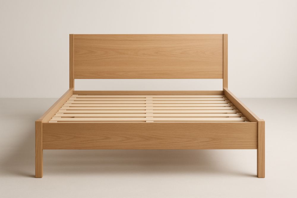 Lit en bois de chêne massif